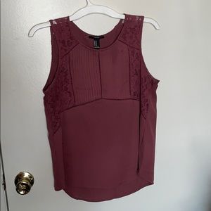 Forever 21 Maroon Tank top